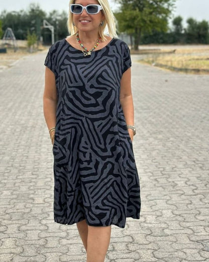 Nelia | Women's Stylish Printed Summer Midi Dress