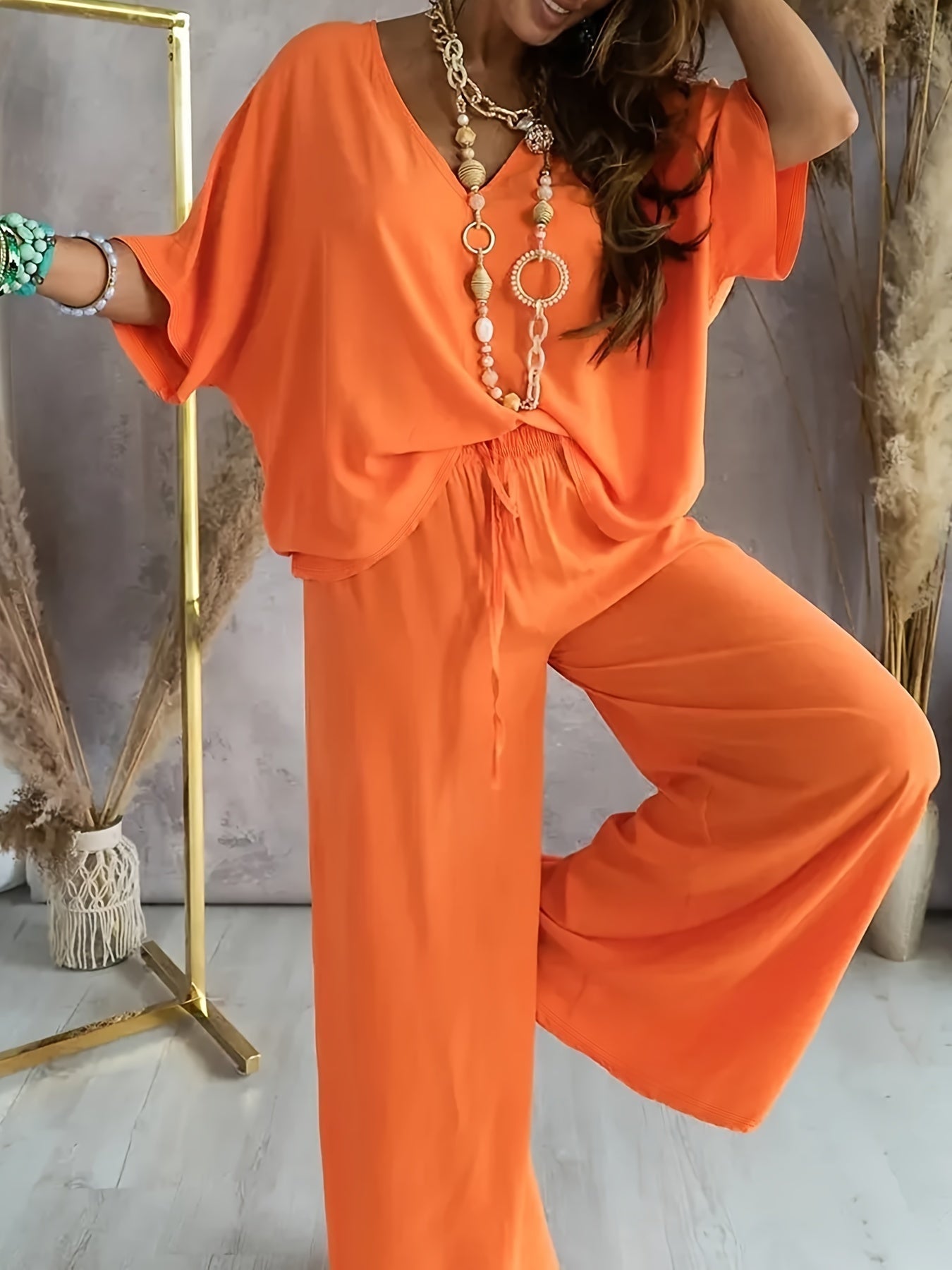 Farah | Stylish Solid Colour Women's Two Piece Set
