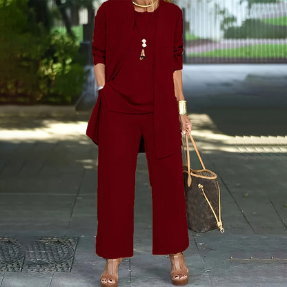 Chic Women's 3-Piece Relaxed Fit Ensemble