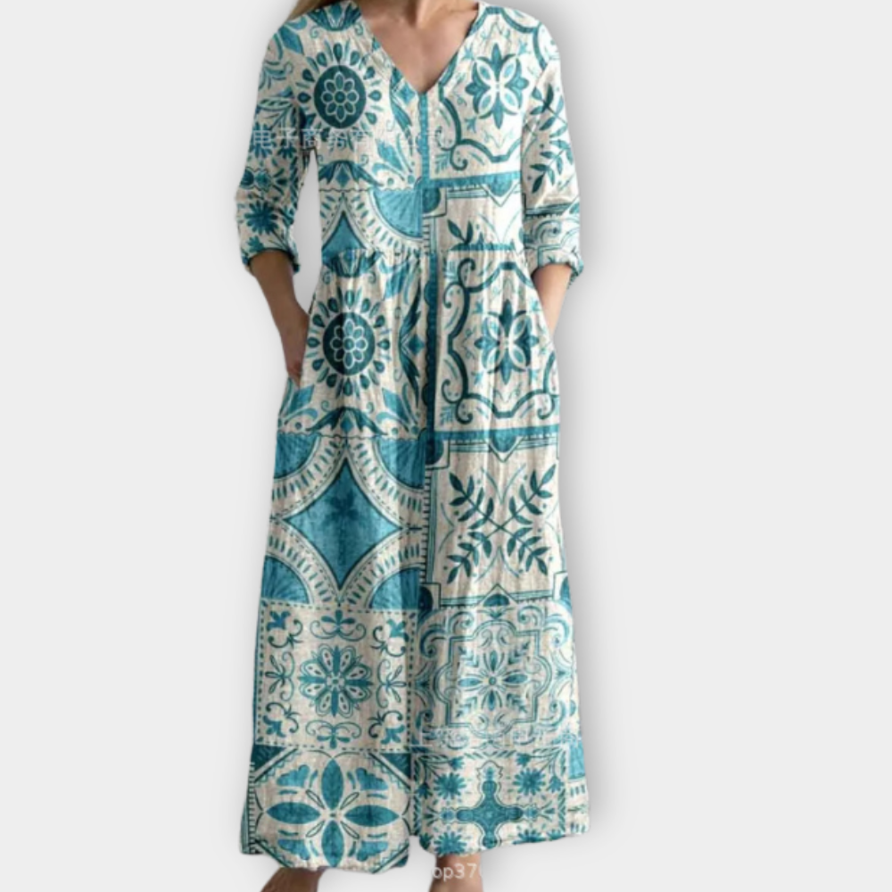 Xaviera | Women's Boho Maxi Dress Made of Soft Premium Fabric