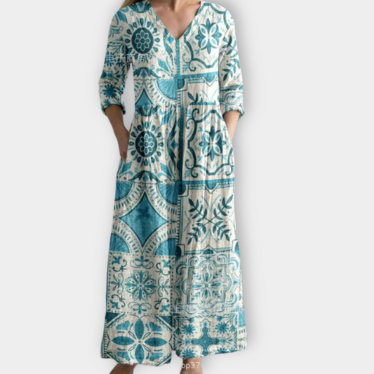 Xaviera | Women's Boho Maxi Dress Made of Soft Premium Fabric