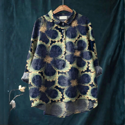 Chiara | Women's Longline Patterned Shirt
