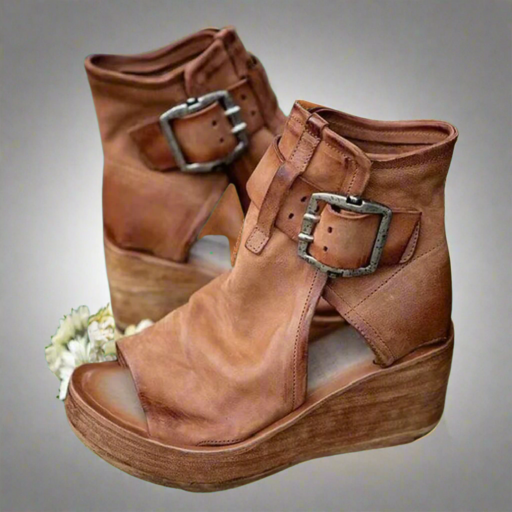 Lenchen | Women's Open-Toe Artisan Sandals Crafted with Care