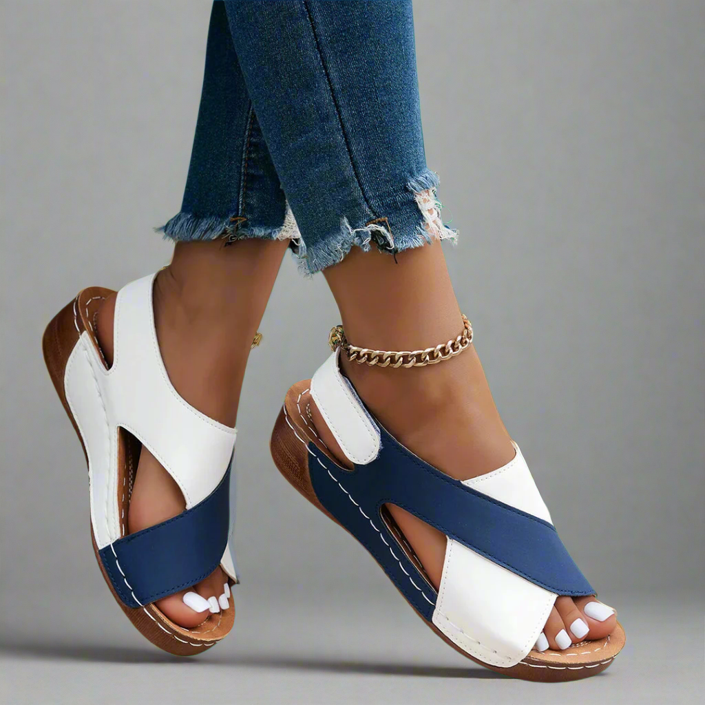 Alwine | Women's Slip-Resistant Open-Toe Elegant Wedge Shoes Made of Premium Material