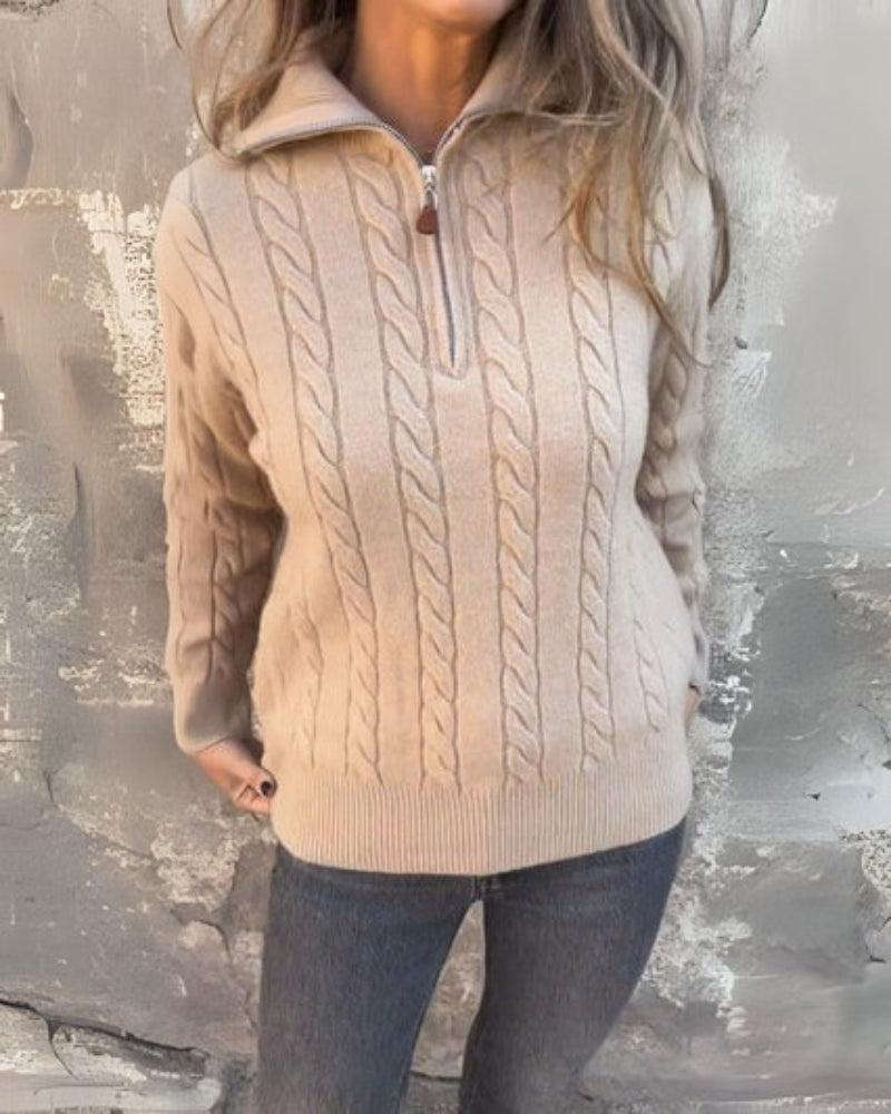 Rosalia | Relaxed Premium Casual Half-Zip Jumper