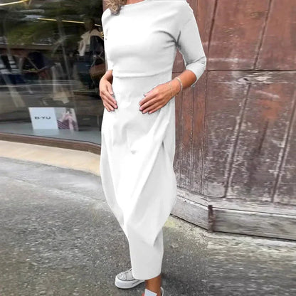 Elsbeth | Elegant Women's Midi Dress with Pocket