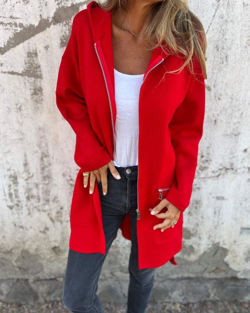 Naomi | Women's Casual Hooded Jacket with Hooded and Long Sleeve