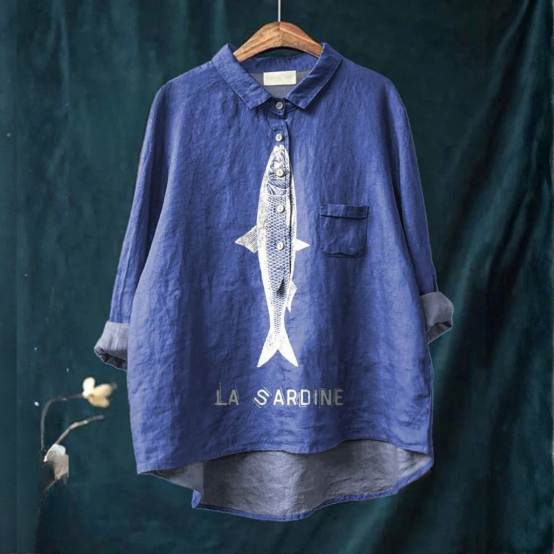 Federica | Women's Longline Patterned Shirt