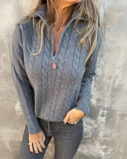 Rosalia | Relaxed Premium Casual Half-Zip Jumper
