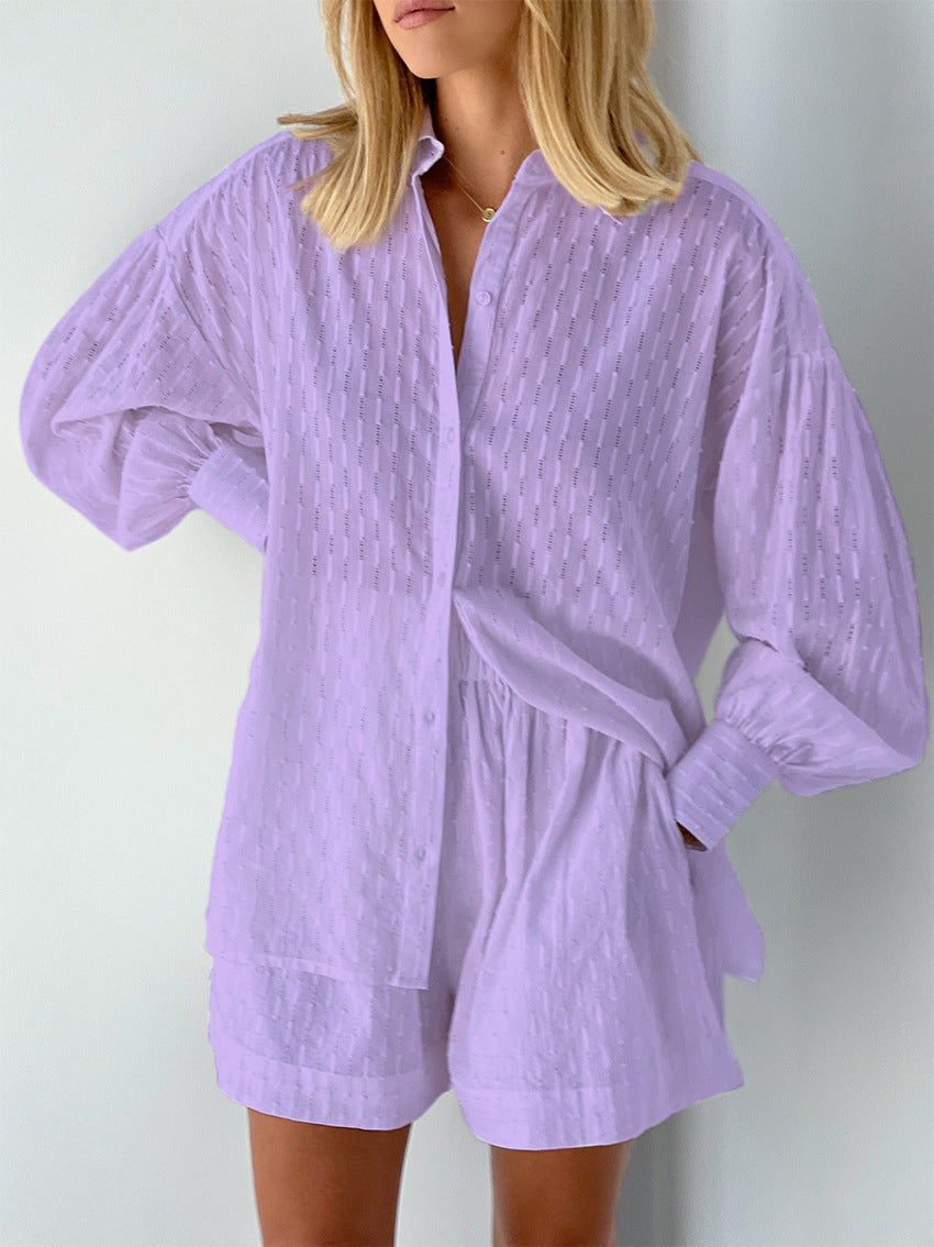 Maud | Women's Longline Stylish Shirt & Shorts Set
