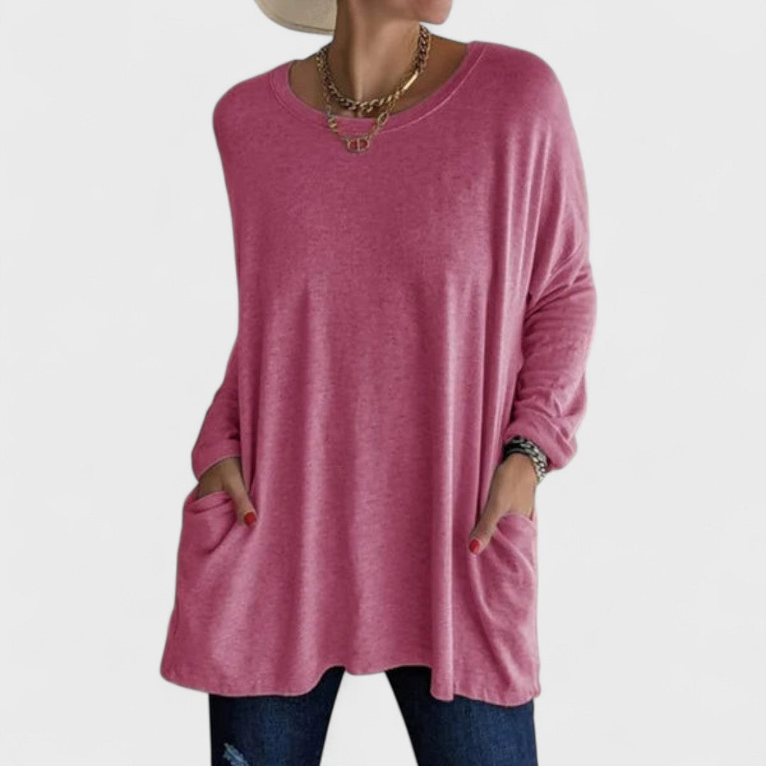 Moira | Women's Longline Casual Long Sleeve Top