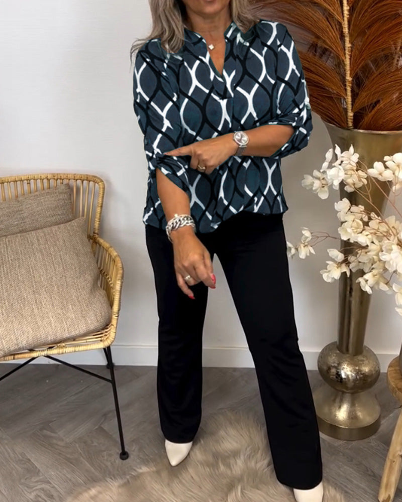 Janny | Women's Relaxed Casual Long-Sleeve Blouse