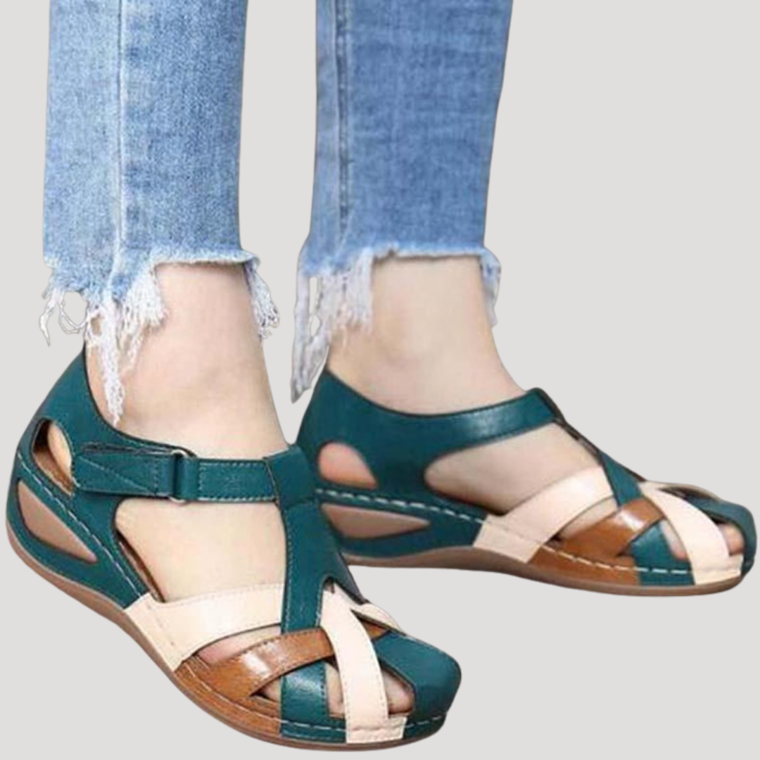 Cushioned Slip-On All-Day Wear Women's Closed-Toe Walking Sandals Designed for Comfort