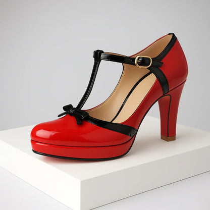Chel | Women's Cushioned Buckle Orthopedic Heels with Arch Support