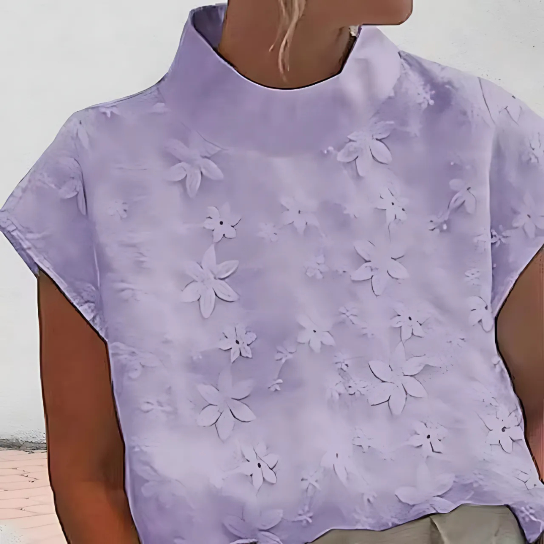 Doutzen | Women's Trim Half-Sleeve Blouse