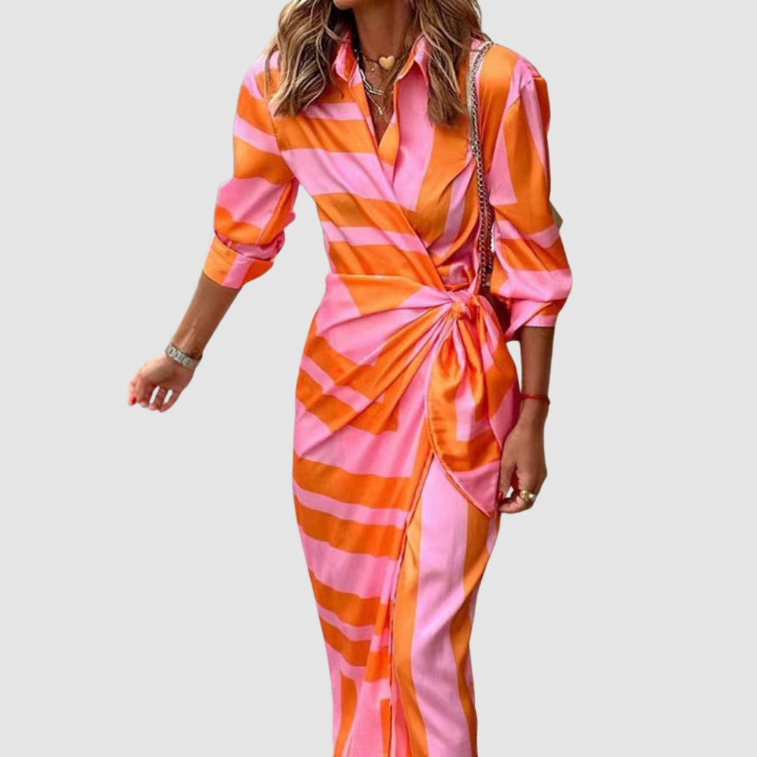 Women's Cecilia Chic Striped Midi Dress