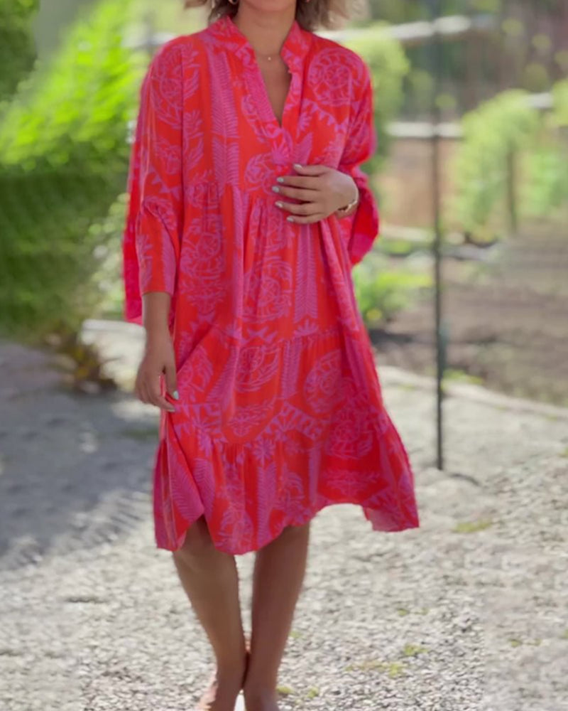 Joyce | Women's Relaxed Elegant Boho Chic Midi Dress