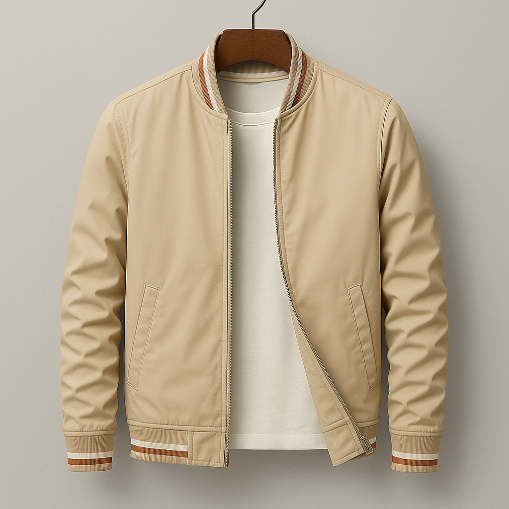 Colton | Striped Parker Jacket with Pockets