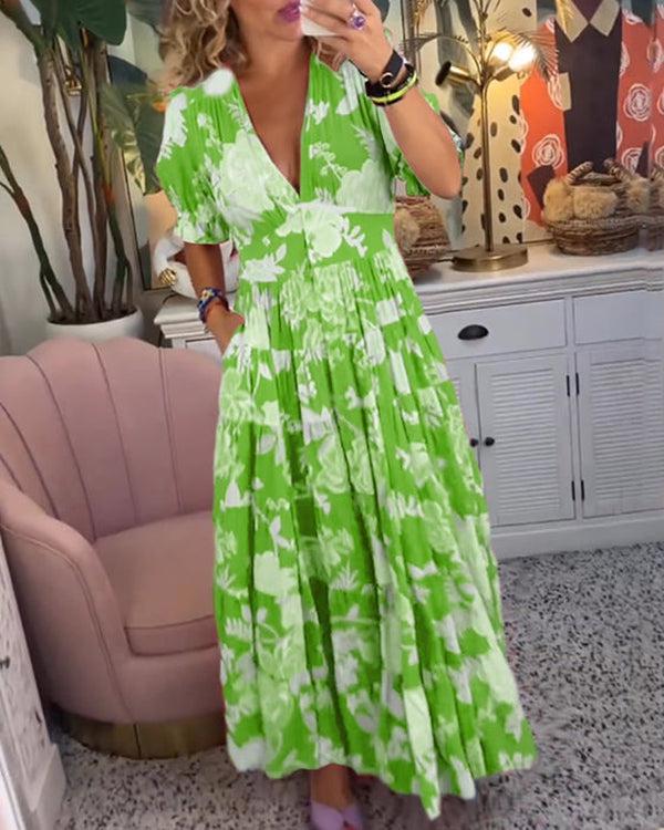Floriana | Women's Vibrant Floral Maxi Dress
