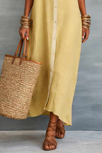 Manelle | Women's Maxi Dress with Minimalist Line