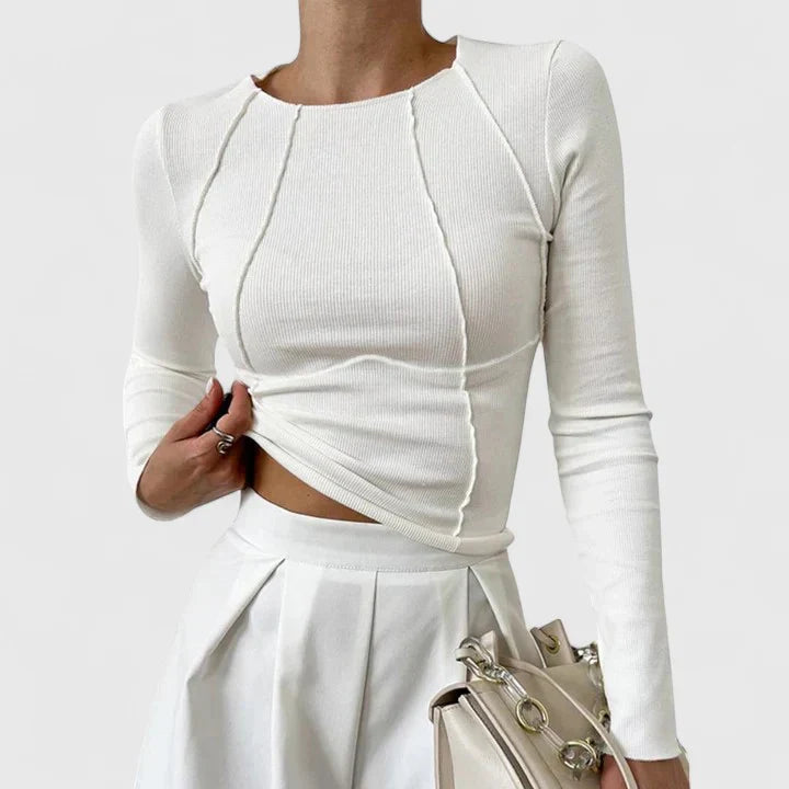 Rozminda | Longline Comfortable Long Sleeve Top
