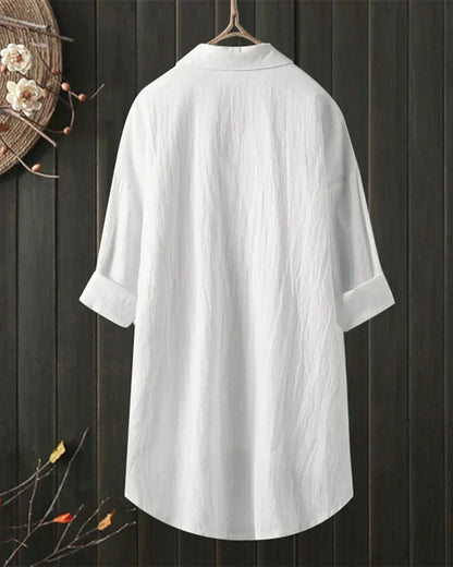 Angelina | Women's Solid Colour Long Sleeve Blouse