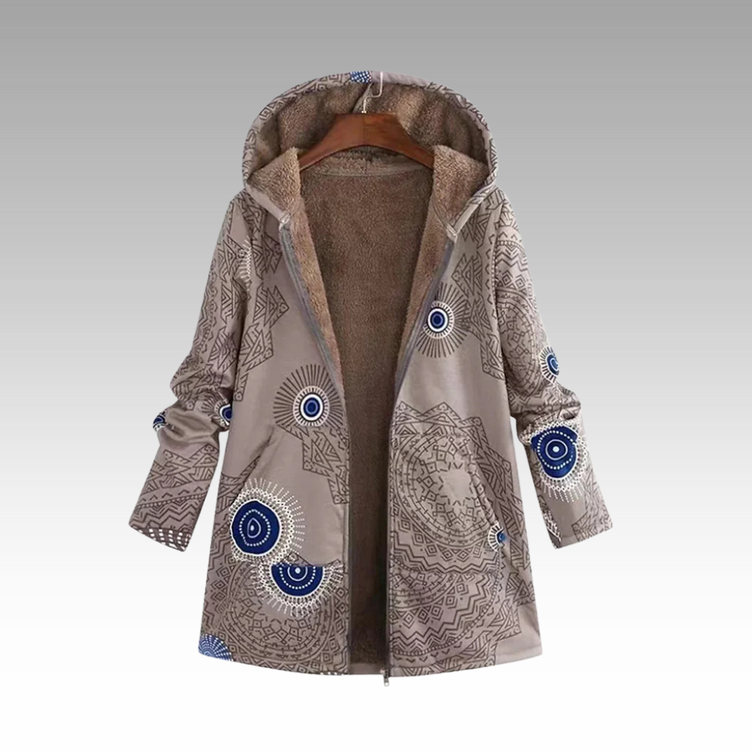 Cozeva | Women's Boho-Inspired Winter Jacket with Pockets