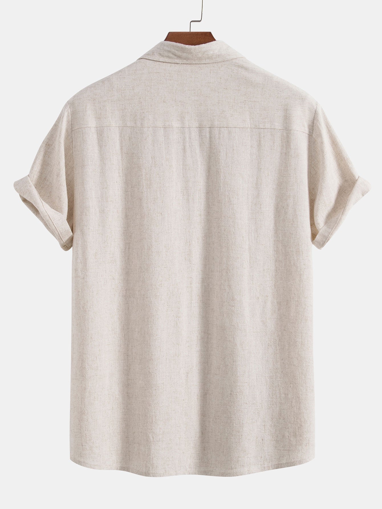 Men's Button-Up Shirt and Straight Leg Trousers in Blend