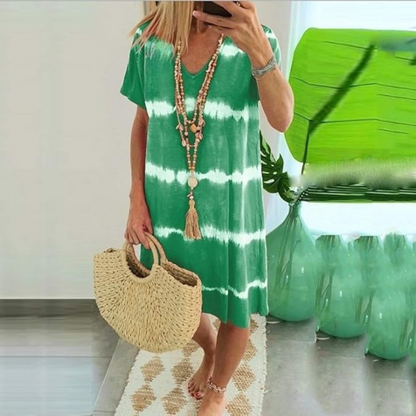 Wilma | Women's Effortless Tie-Dye Midi Dress