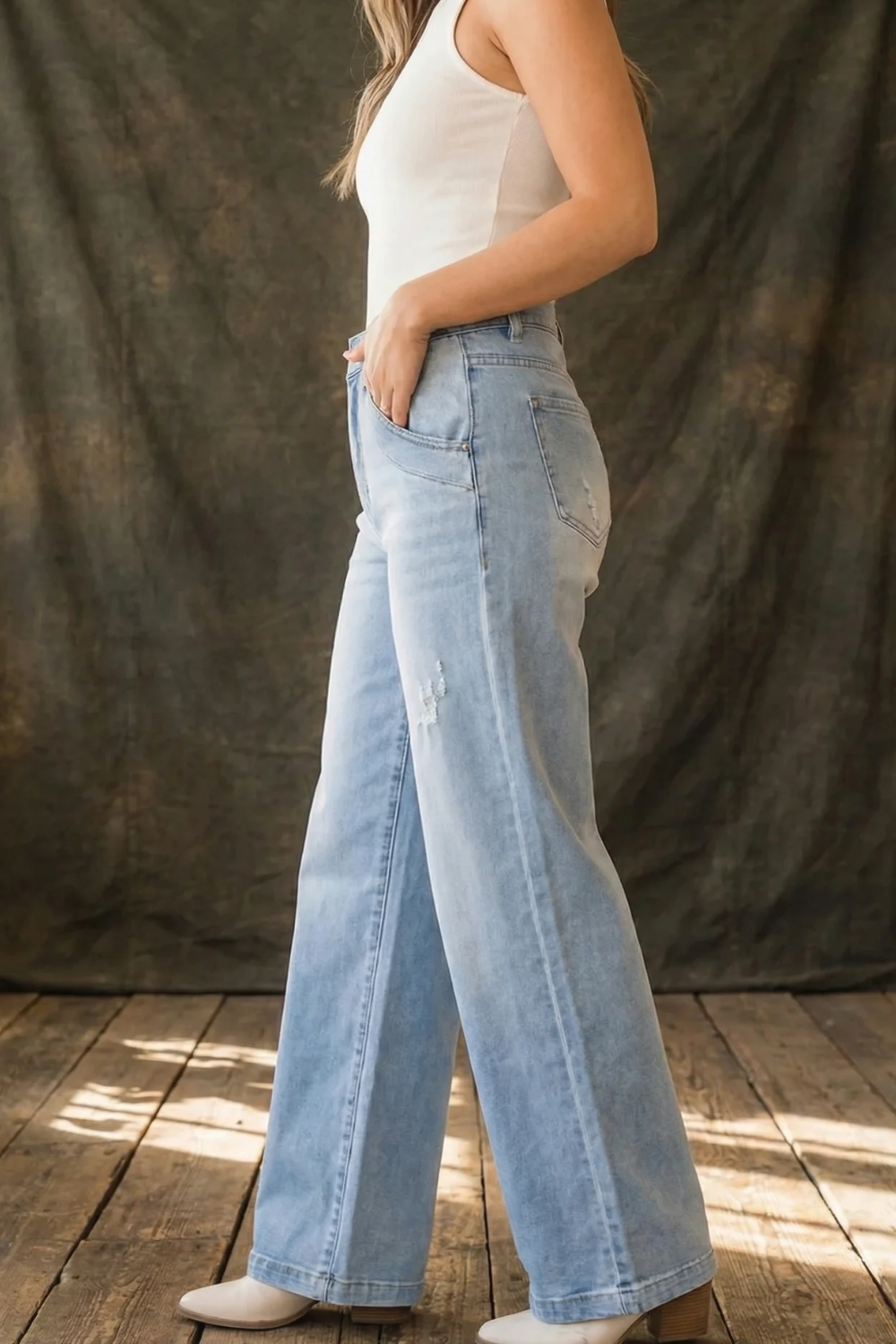 Clarissa | Women's Retro High Waist Denim Jeans