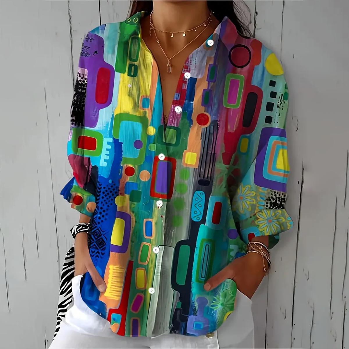 Milah | Women's Elegant Button-Up Shirt