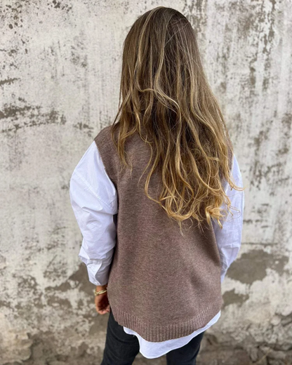 Addison | Women's Jumper Vest with V-Neck