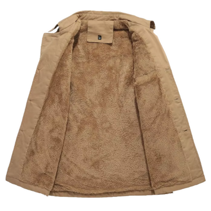 Men's Elegant Padded Trench Coat