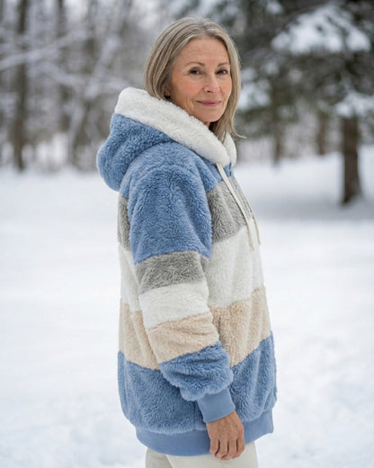Beverley | Colorblock Plush Jacket