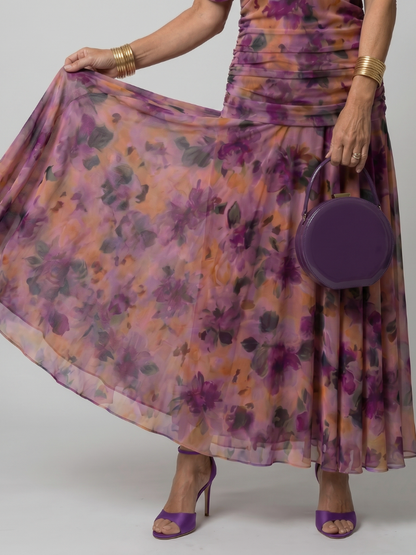 Calen | Women's Off Shoulder Flow Midi Dress