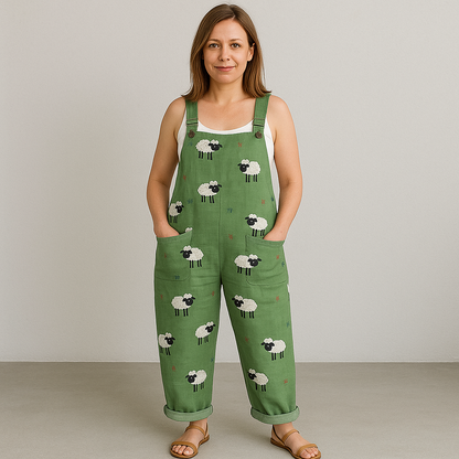Women's Wide Leg Jumpsuit, Effortless Style & All-Day Comfort with Pockets