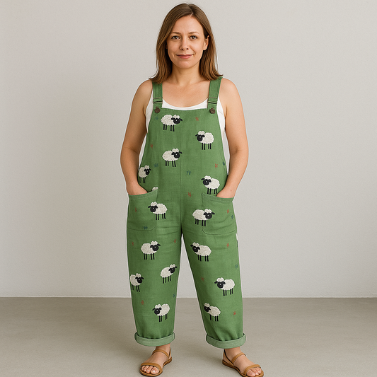 Women's Wide Leg Jumpsuit, Effortless Style & All-Day Comfort with Pockets