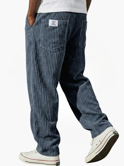 Laurent Monaco | Men's Trousers with Pockets and Drawstring