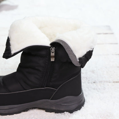 Cushioned Slip-On Premium Mid-Calf Women's Winter Snow Boots