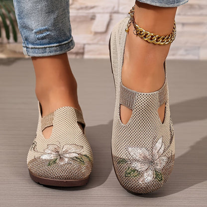 Orthopedic Slip-On Chic Embroidered Women's Breathable Shoes