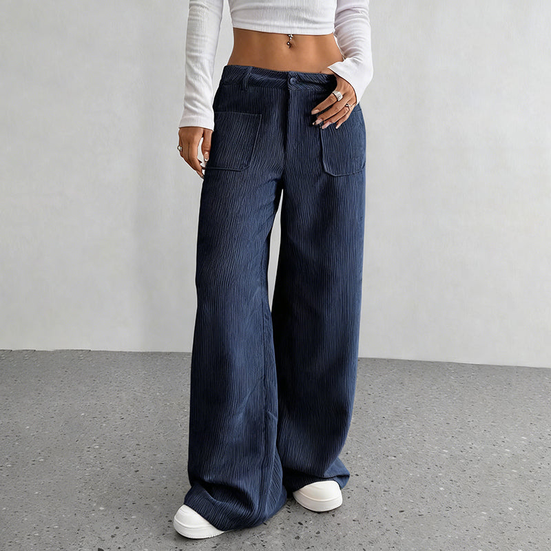 Women's Casual High-Waist Trousers, Relaxed Fit for Ultimate Comfort and Style