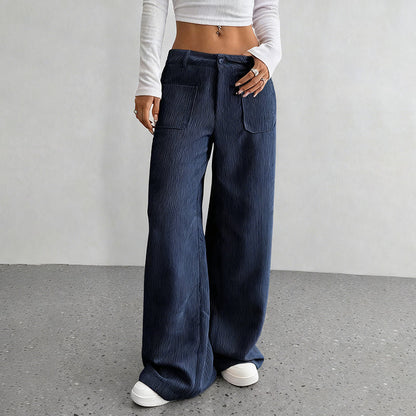 Women's Casual High-Waist Trousers, Relaxed Fit for Ultimate Comfort and Style