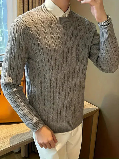 Men's Brit & Boho | Cable Jumper with Long Sleeve