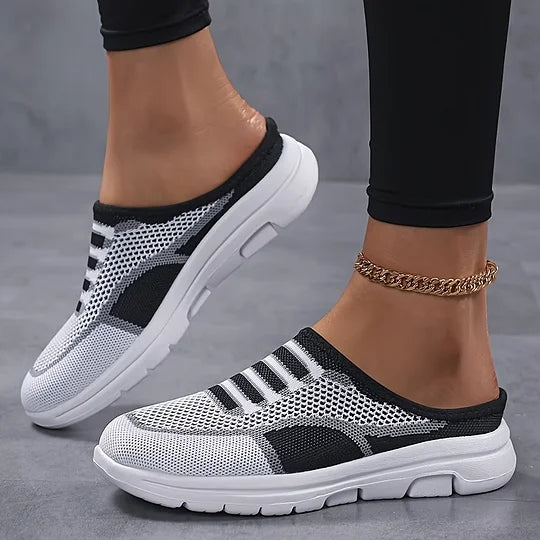 Cushioned Chic and Breathable Women's Slip-On Trainers