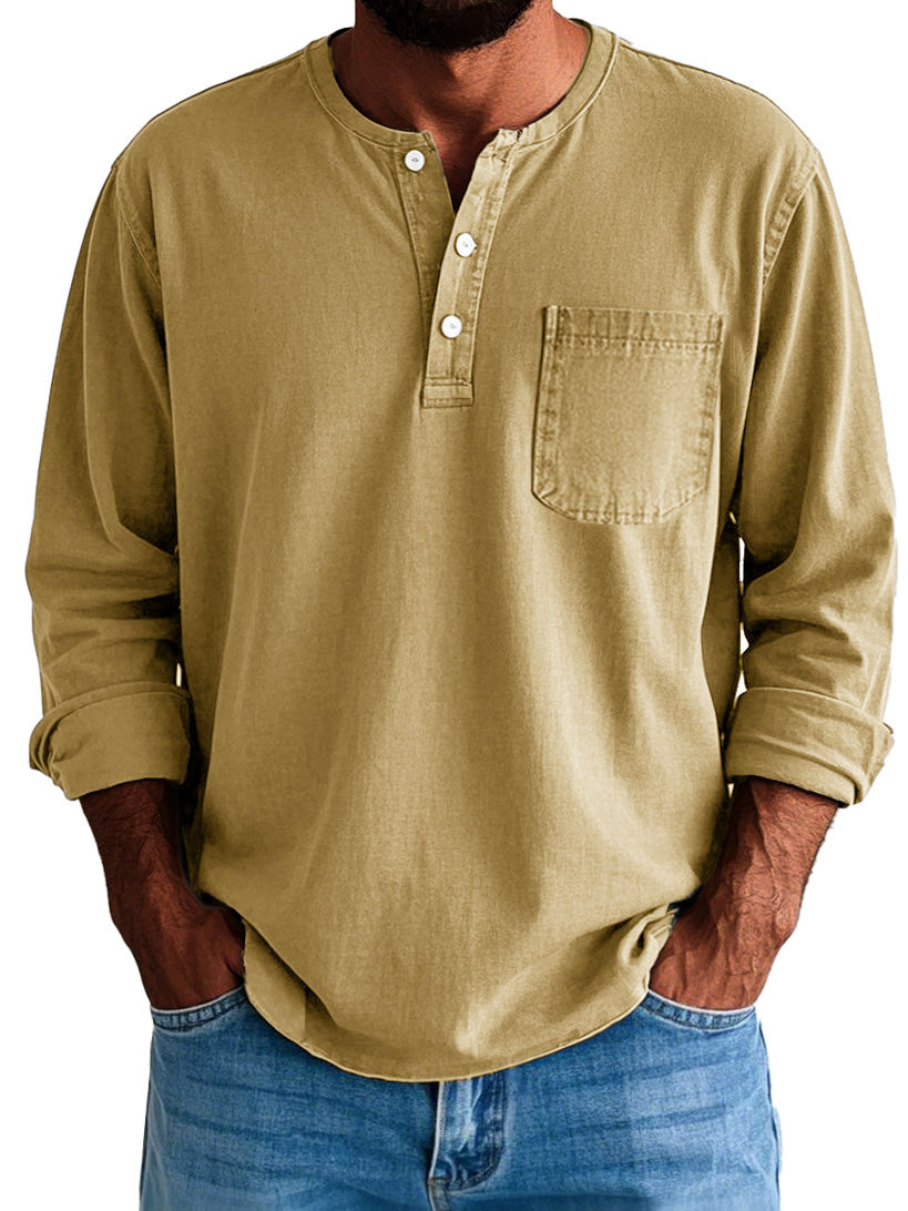 Logan | Men's Longline Long Sleeve Shirt
