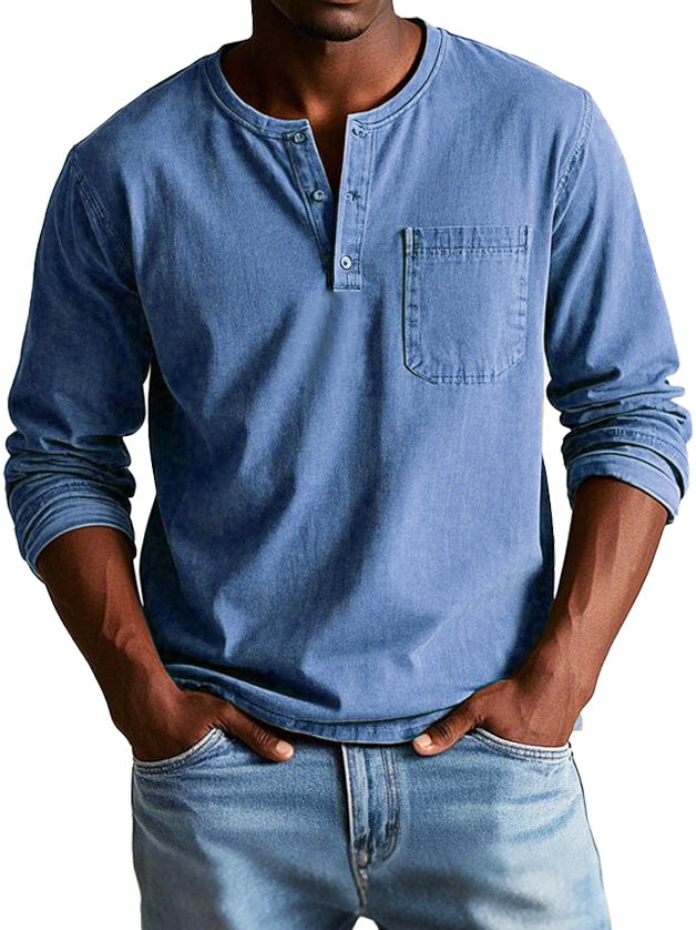 Ellis | Men's Vintage Henley Shirt