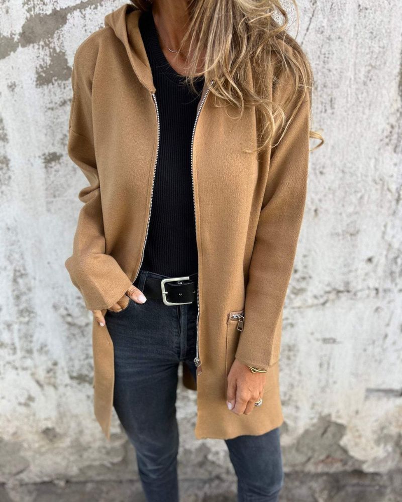 Naomi | Women's Casual Hooded Jacket with Hooded and Long Sleeve