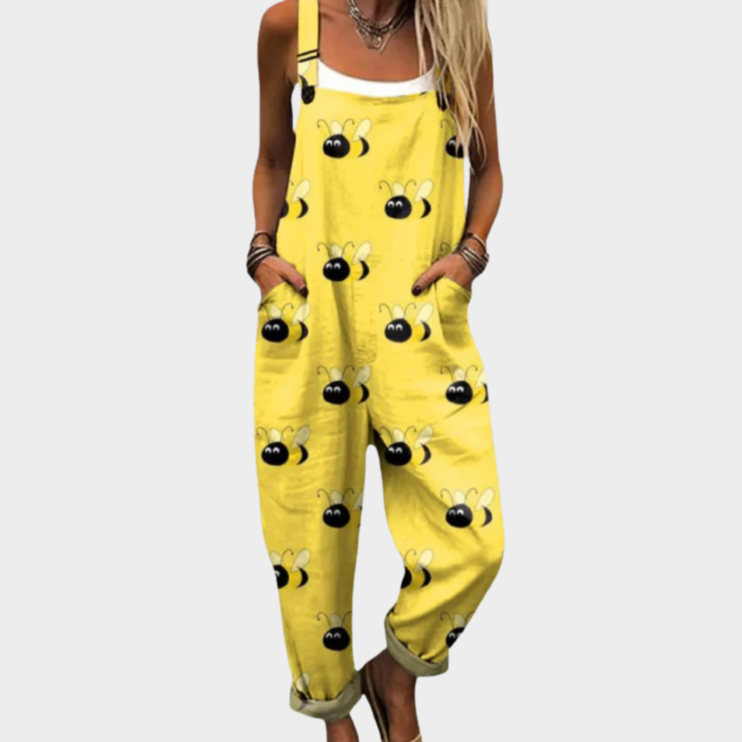 Women's Comfortable Printed Dungarees
