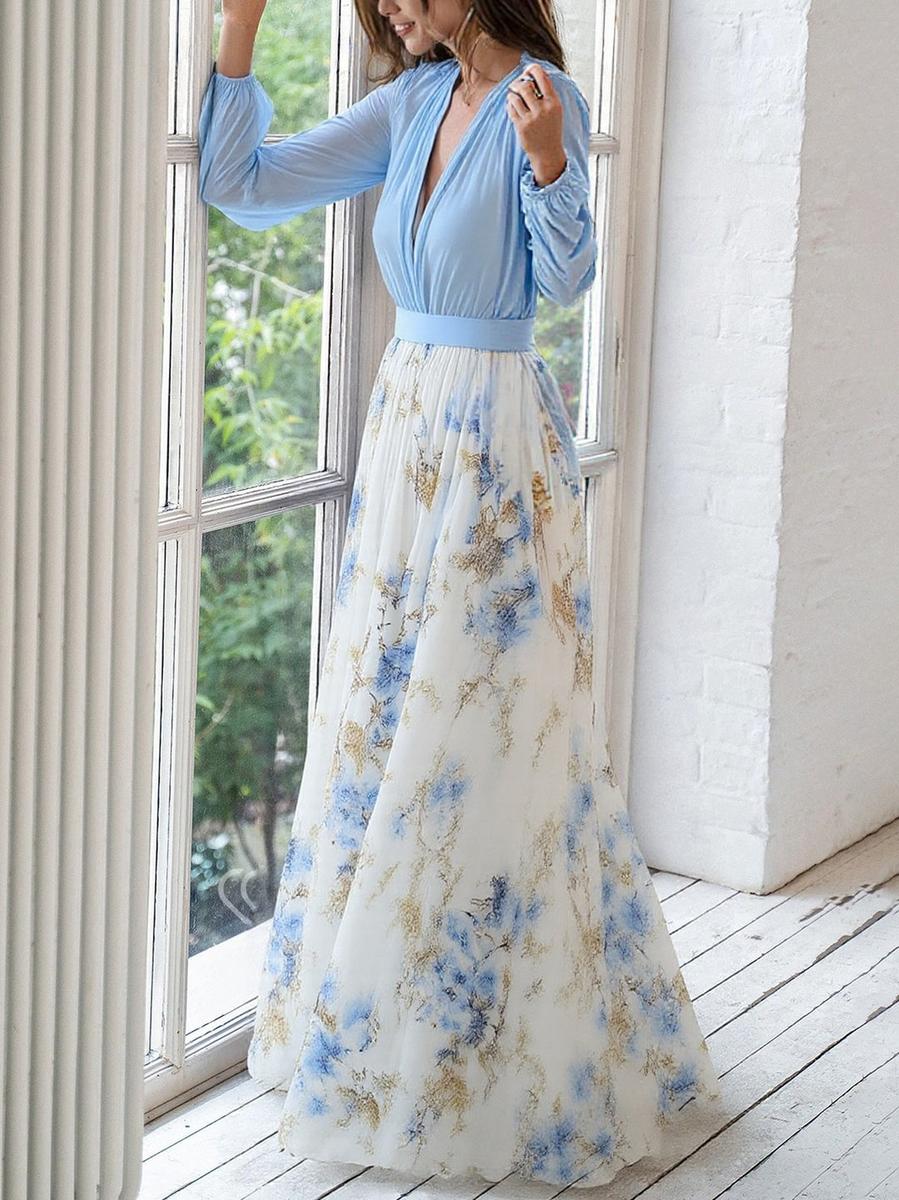 Jewel | Women's Long Maxi Dress with Floral Print