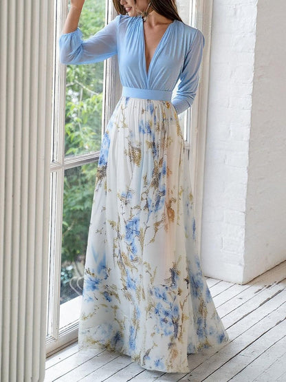 Jewel | Women's Long Maxi Dress with Floral Print
